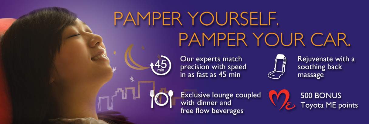 Pamper yourself, pamper your car.
